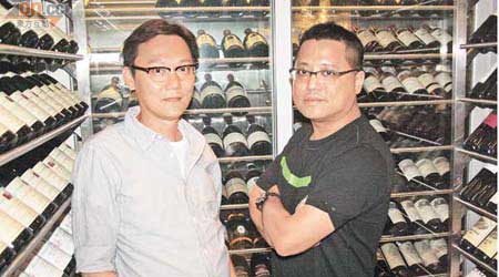 陸劍青（左）、梁樂民本着同一宗旨拍電影。