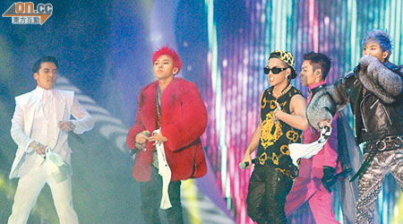 Big Bang眾望所歸，奪得最佳男團獎。