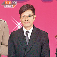 郭晉安（圖）及謝天華抽空支持TVB。