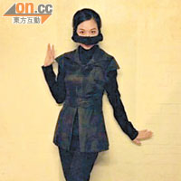 楊秀惠在劇中扮演忍者和歌女，形象百變。