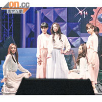 田代麻衣與久保杏奈所屬的Girls Kingdom前晚在亞洲音樂節演出。