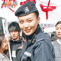 朱璇一改花瓶戲路，在新劇《女警愛作戰》中飾演女警。