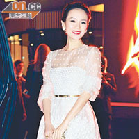章子怡昨晚身穿Valentino 2013春夏系列高級訂造服出席康城電影節活動。
