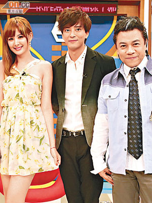 由左至右：安心亞、陳曉東、蔡康永