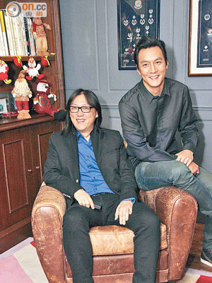 導演畢國智（左）大讚吳彥祖是100分監製。