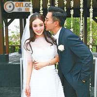 劉楊二人於本年一月在峇里結婚，隨即宣布雙喜臨門。