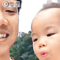 黃毅清為女兒開了微博，並上載自己與女兒的溫馨相。