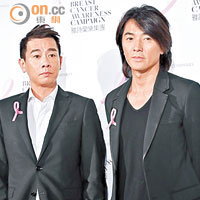 陳小春（左） 鄭伊健（右）2012年10月