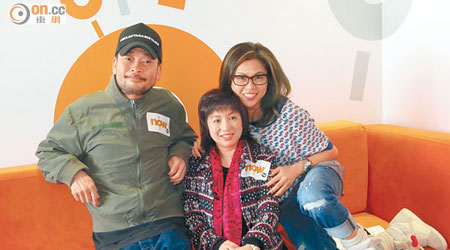 葛民輝（左起）、梅小青和梅小惠為《衛子夫》宣傳。