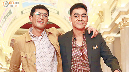劉青雲（右）與古天樂合演的《竊聽風雲3》備受好評。