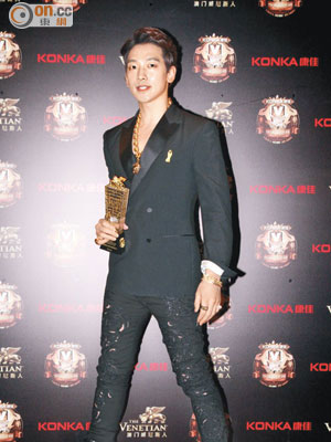 Rain奪「亞洲影響力最受歡迎韓國藝人」獎。