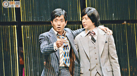 鄧健泓（右）與謝君豪都有份演《杜老誌》。（資料圖片）