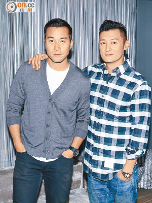 張孝全（左）和余文樂首次合作拍電影。