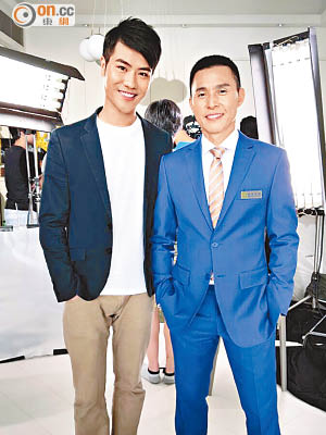 蕭家浩（左）希望與張國強在劇集中再合作。