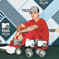 Justin捧5獎成為大贏家，對自己的音樂獲得認同分外興奮。