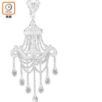 Chandelier<br>白金鑽石耳環　$113,000