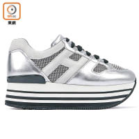 灰色拼銀色 Maxi 222 Sneakers　$4,300