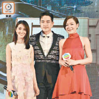 陳凱琳（左）盛裝宣傳《巨輪II》。