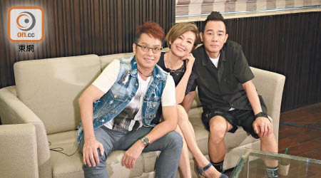 阿倫（左起）、伍詠薇及陳小春相隔廿多年再次合作電影，默契依然十足。