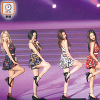 Wonder Girls晒美腿令全場歌迷着迷。