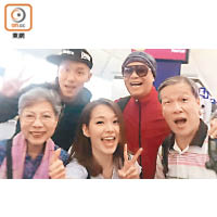 《一屋老友記》演員去台灣拍旅遊節目，玩得盡興。