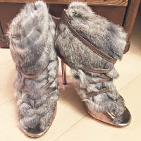 傅嘉莉話皮草boots啱晒冬天着。