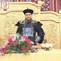 陳展鵬以「和珅」造型在北京拍劇。