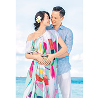 李乘德、胡杏兒正在馬爾代夫BabyMoon。