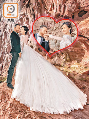 布偉傑與Celia在美國影婚紗照，融入大自然美景！