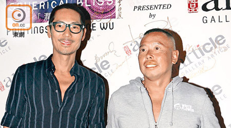 鄧浩光（左）一直被視為顏福偉的緋聞男友。