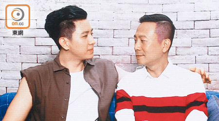 徐肇平（左）與陳國邦於《身》劇飾同性戀人。
