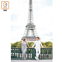 林奕匡早前到巴黎拍攝婚紗照、新碟的相片及MV。