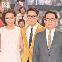 朱慧敏（左起）、王賢誌及何守信一起為首集《百萬富翁》做嘉賓。