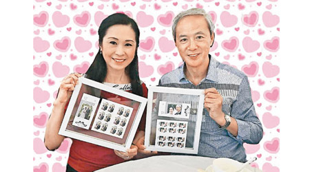 陳榮峻與吳香倫大讚好友送的郵票有心思。