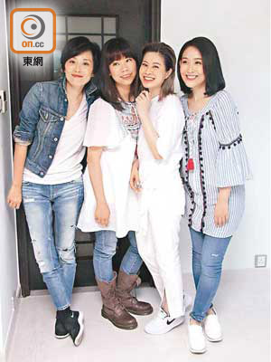 （左起）：谷祖琳、林兆霞、麥家瑜、陳逸寧