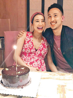 吳雨霏32歲生日，老公洪立熙專誠為她慶祝。