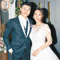 黃耀英、李旻芳十足預演婚禮。