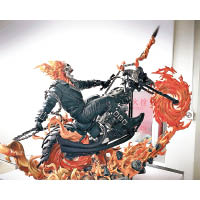 吳卓羲對這個連續3年拿雕塑獎的漫威「惡靈騎士」特別喜歡，更指它相當重手。