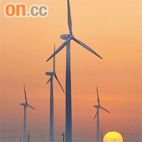 中國成為全球第三大風電國家，內地支持風電領域的購併重組。	（資料圖片）