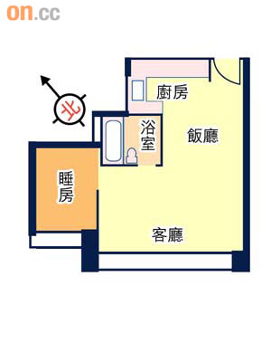 爵悅庭北爵軒H室平面圖