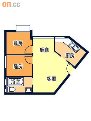 康澤花園3座4室507方呎