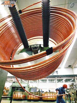 美國商務部裁定對中國製造的無縫精煉銅管材及管件徵收反傾銷稅。	（資料圖片）