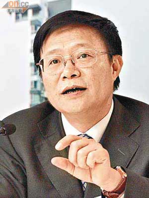 中鐵董事長李長進有信心集團全年的毛利率能回升。 （黎達豪攝）