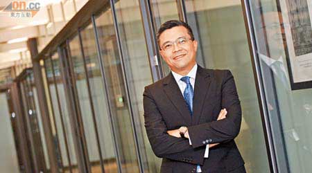 劉哲寧表示，滙豐會增加新股承銷投入，使業務更多元化。（孫冰玉攝）