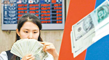 中國今年累購1.7萬億韓圜債券。（資料圖片）