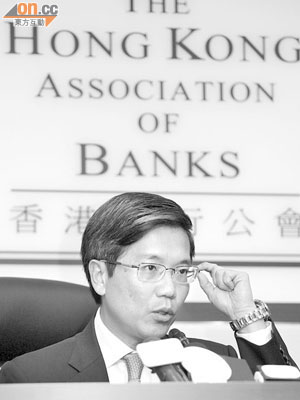 金管局副總裁阮國恒指，明年重點工作包括落實巴塞爾協定三和信貸增長。（盧志燊攝）