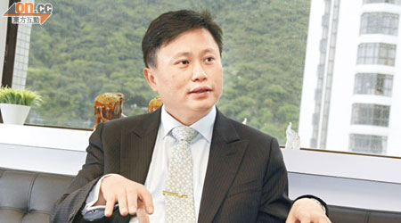 中國銀盛金融董事總經理潘樹斌表示，有信心公司能維持利差於六至十二厘之水平。（潘國禮攝）