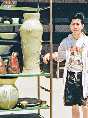 蔡思聰在大學時修讀藝術，這是他的陶瓷作品。