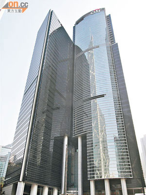 花旗銀行大廈樓高約五十一層，租戶以跨國金融機構為主。（胡家豪攝）