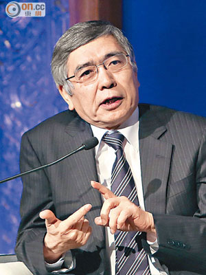 日央行黑田東彥重申，當局會繼續寬鬆政策。